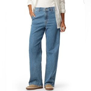 NWOT Levi Strauss Signature Heritage Loose Straight Jeans Womens 10